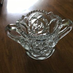 ABP Brilliant  CRYSTAL Double Handled Sugar Bowl